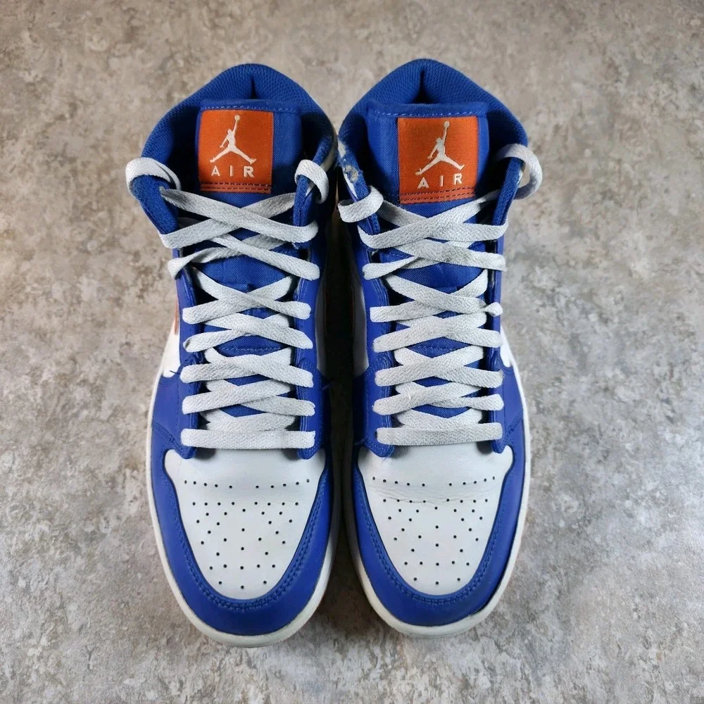 Air Jordan 1 Knicks Mens Size 9 Sneakers FD1029-400 Blue Orange Shoes
